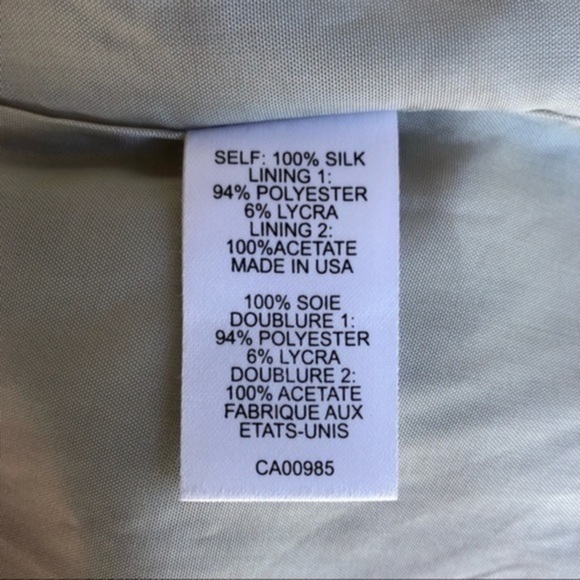 Nanette Lepore Silk White Black Blue Strapless Mini Dress 👗 - Picture 13 of 16